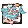 Designocracy Mermaiden in Frame Wooden Art G98514S24